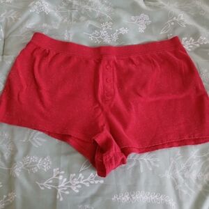 Pink Victoria's Secret Red Sleep Shorts